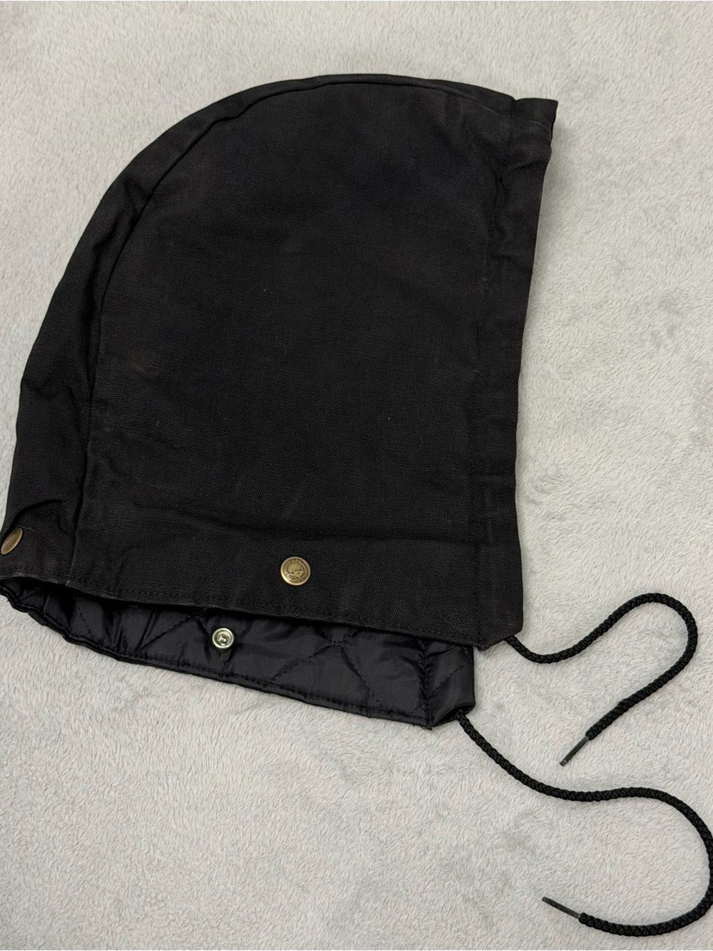 Berne Black Duck Canvas Jacket Quilt Lined Hood Replacement ONLY
